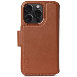 Decoded Leather Detachable Wallet iPhone 15 Pro Tan      