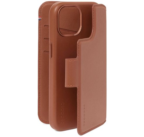 Leather Detachable Wallet iPhone 15 Plus Tan      Decoded