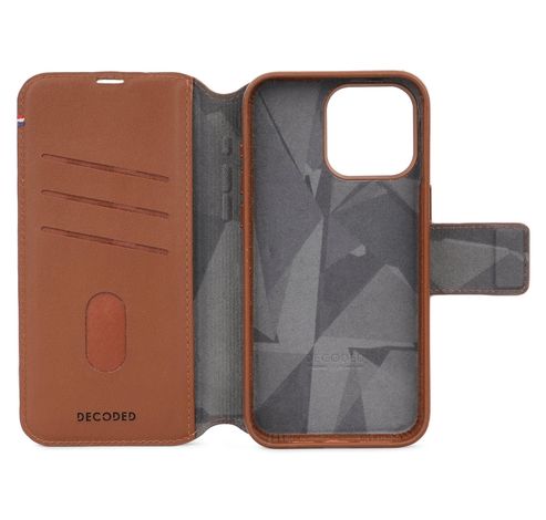 Leather Detachable Wallet iPhone 15 Pro Max Tan   Decoded