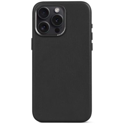 Tas DECODED Leather Backcover iPhone 15 Pro Max Black        