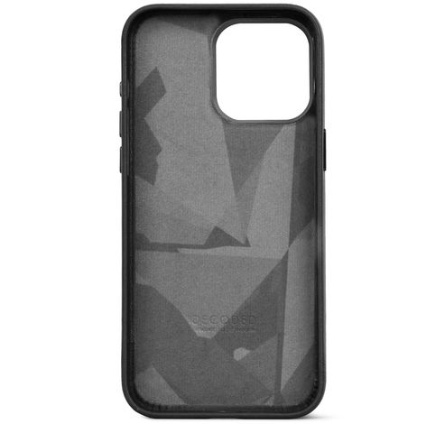 Tas DECODED Leather Backcover iPhone 15 Pro Max Black         Decoded