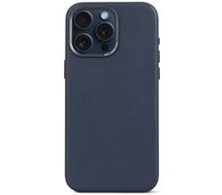 Leather Backcover iPhone 15 Pro Max Navy         Decoded