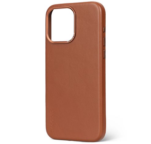 Leather Backcover iPhone 15 Pro Max Tan           Decoded