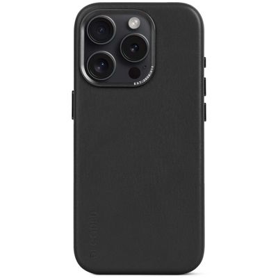 Leather Backcover iPhone 15 Pro Black            