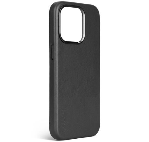 Leather Backcover iPhone 15 Pro Black             Decoded