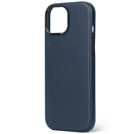 Leather Backcover iPhone 15 Navy                  Decoded