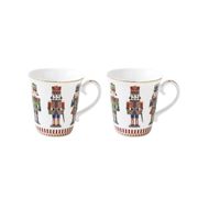 COFFRET 2 MUGS 275ML EN PORCELAINE NUTCRACKER 