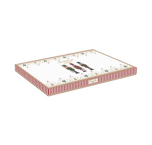 COFFRET PLAT A CAKE 35X15CM EN PORCELAINE NUTCRACKER  Easy Life