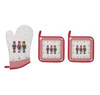 Nutcracker Set handschoen 30×20 cm en 2 pannenlappen 20×20 cm 