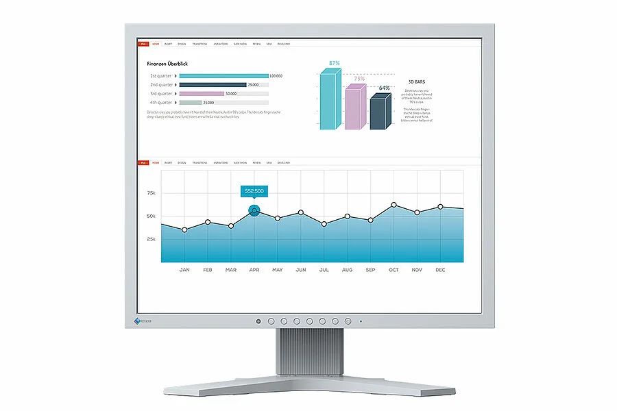 S1934H FlexScan Office Monitor 19inch Grey