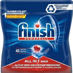 Finish All in 1 Max Regular Vaatwastabletten - 45 Stuks