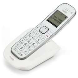 Fysic X-9000 - Senioren DECT telefoon met grote toetsen en 1 handset, wit 