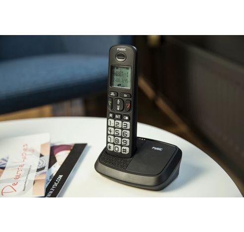 FX-5520 - Senioren DECT telefoon met grote toetsen en 2 handsets, zwart  Fysic