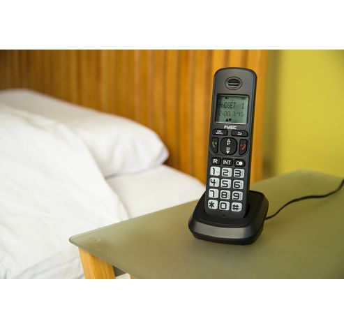 FX-5520 - Senioren DECT telefoon met grote toetsen en 2 handsets, zwart  Fysic