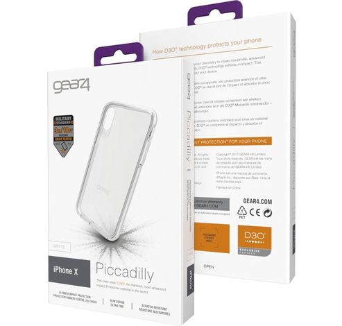 29879 D30 Piccadilly Iphone X/XS Blanc  Gear4