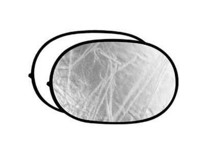 Silver & White Reflector Disc - 80X120cm