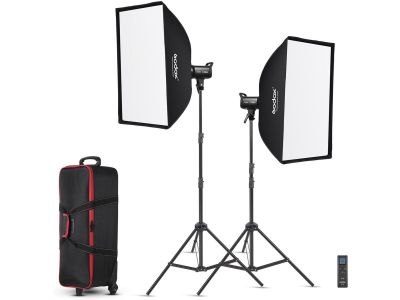 SL100D LED Video Light Two Light Kit