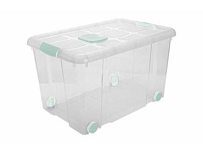 Opbergbox Nº4 55l Met Sluitingen En Wielen