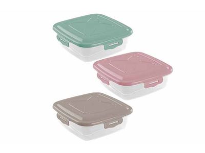 London Bewaardoos 1l 3 Ass 17x17xh6,2cm