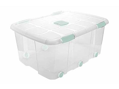 Opbergbox Nº15 100l Met Sluitingen En Wielen