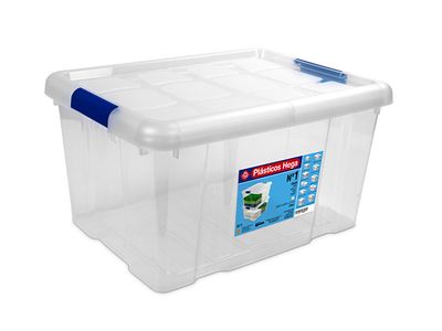 Opbergbox 16l Transparant Nr1 Met Sluitingen-39.6x29.6x21.5cm