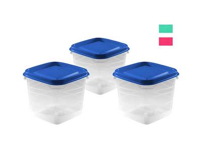 Palermo Voorraaddoos S3 3ass 0.3l 8.5x8.5x11cm