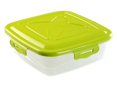 London 4clips Lunchbox Rh 1.0l 3ass 17x17x6.2cm