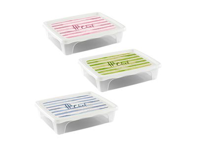 Hega Chef Vershouddoos Transp 2l 3ass 25x20xh5,5cm Rechthoek Kunststof