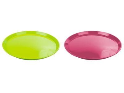 Dienblad Rond 3ass Kleuren D33,6cm Blauw-groen-rood