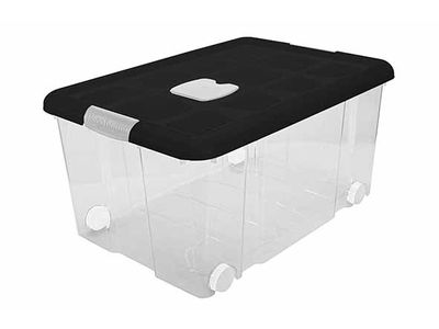 Opbergbox Nº5 Ecofriendly 57l Met Sluitingen En Wielen