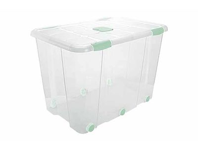 Opbergbox Nº19 160l Met Sluitingen En Wielen