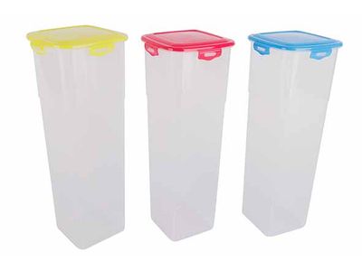 Voorraaddoos Assorti 1,7l Kunststof 10.6x10.6x28.3cm