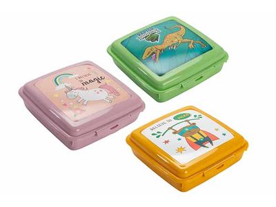 Sapporo Fantasy Animals Bewaardoos 14,4x14,4xh7,5cm - 3ass