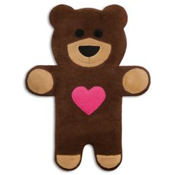 Kersenpitkussen Teddy heart - chocolate 