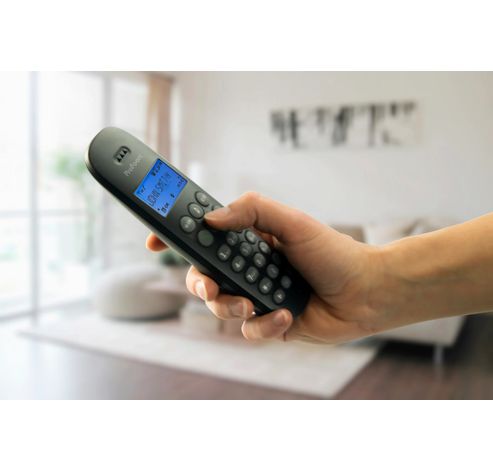 DECT telefoon met 3 handsets, zwart  Profoon