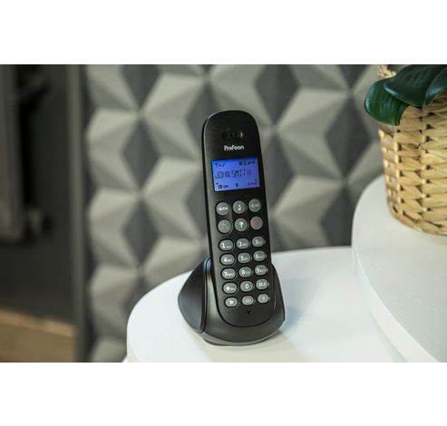 DECT telefoon met 3 handsets, zwart  Profoon