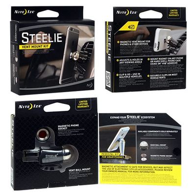 NITE Ize Steelie Vent Mount Kit Ventilatierooster Telefoonhouder voor in de auto 