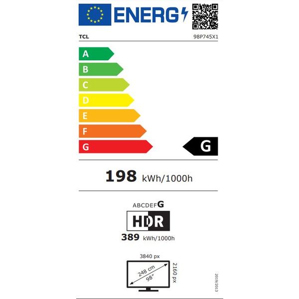 TCL 98P749 LED TV 4K