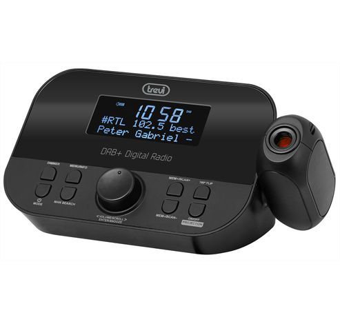 RC-85D8-DAB klokradio DAB zwart  trevi