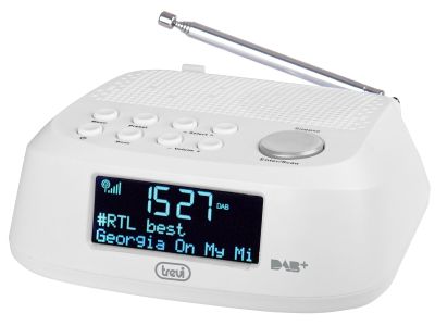 RC-80D4-DAB-W klokradio DAB wit