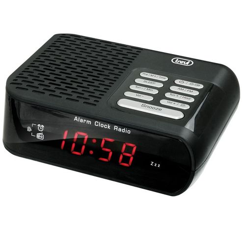 RC-827-D klokradio zwart  trevi