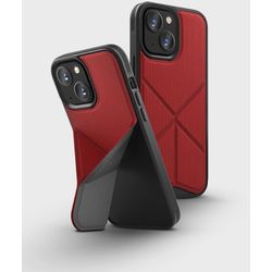 Uniq iPhone 13 housse transforma stand up coral rouge 