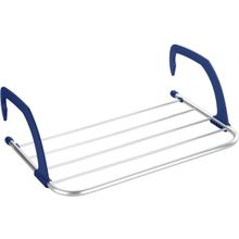 Balkon droogrek Alu aluminium/blauw