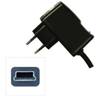 Mini usb home charger 800 mah black 