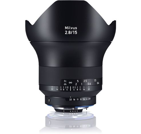 Milvus 2.8/15 ZE-mount  Zeiss