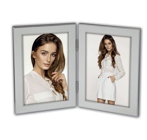 Fotolijst S4024 Olimpia Silver Double 2x10x15cm  Zep