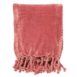 Dutch Decor ZIGGY Plaid Dusty Rose 140x180cm   