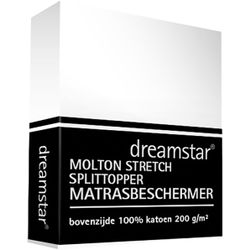 Dreamstar Hoeslaken Molton stretch Splittopper 120x200 - 140x220 