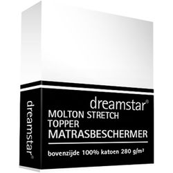 Dreamstar Hoeslaken Molton topper 160x210/8 