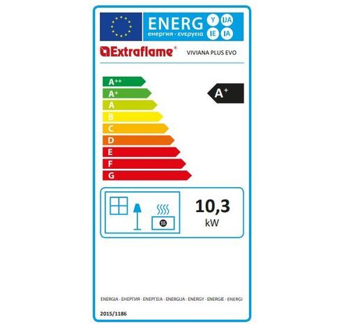 Viviana Plus Evo Antracite Noir  La Nordica - Extraflame